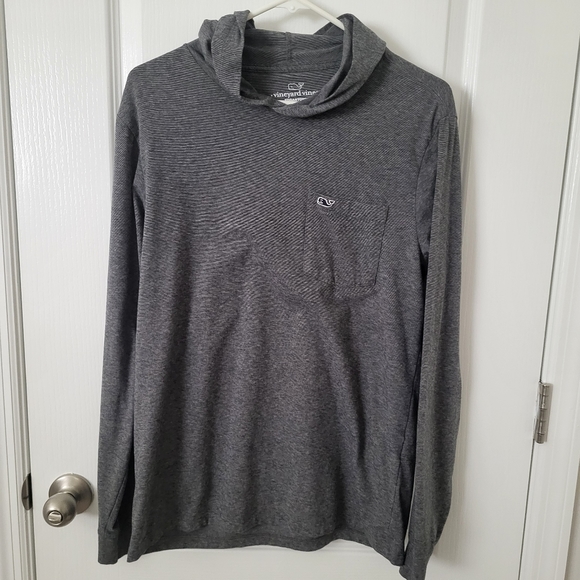 Vineyard Vines Edgartown hooded sweater gray size S Mens - Picture 1 of 5